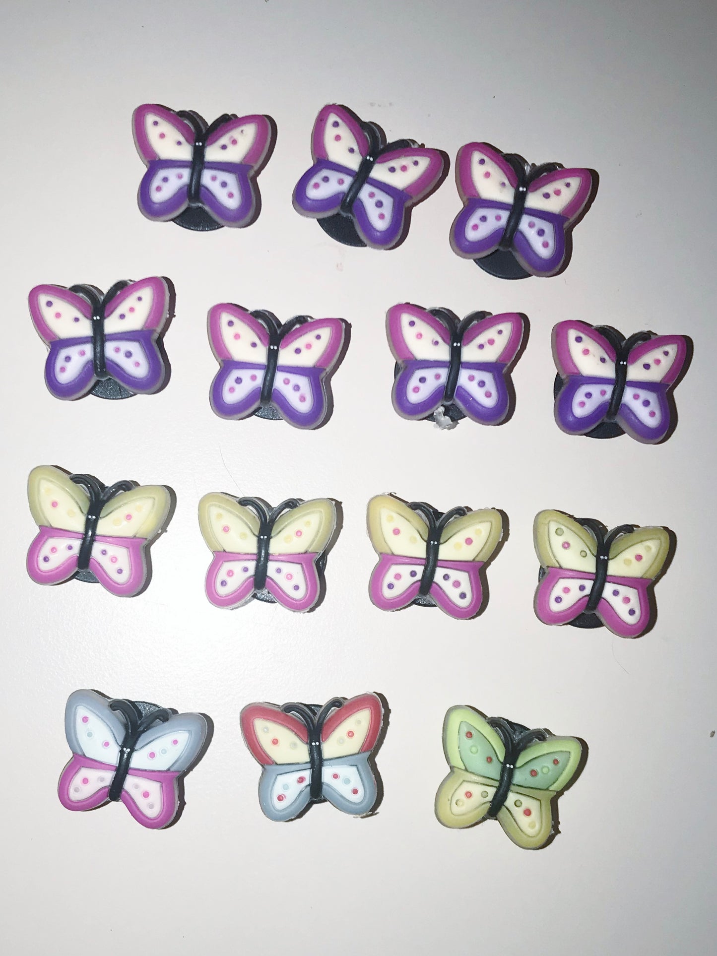 Authentic limited stock shoe charms from 06-07, butterfly, princess