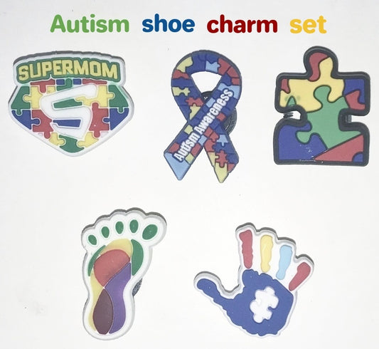 Autism themed shoe charms, by the set or individually