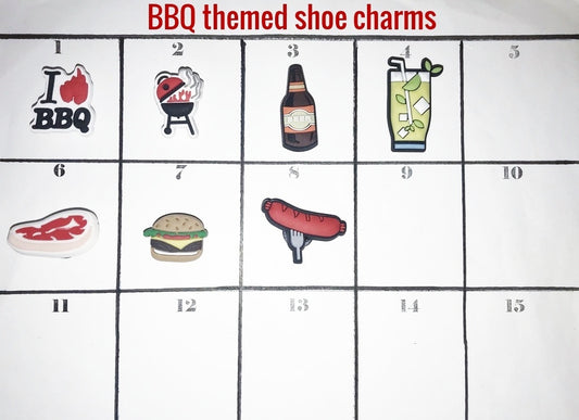 BBQ themed shoe charms unbranded