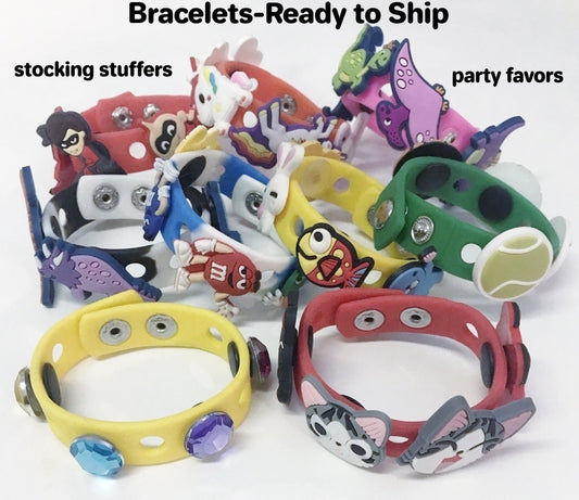 Shoe charms silicone bracelets-ready to ship-listing 2