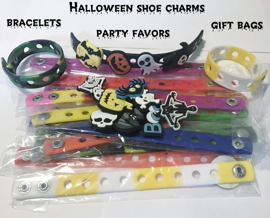 Halloween themed glow in the dark charms